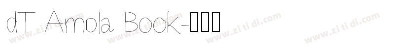 dT Ampla Book字体转换